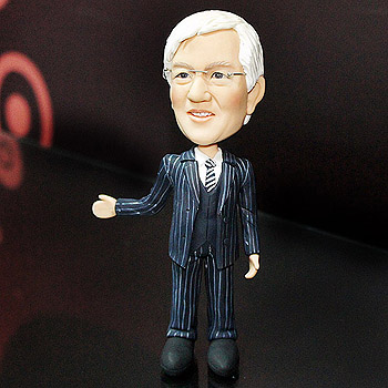 三件式西裝條紋公仔娃娃